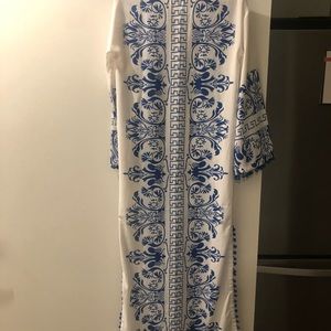 Blue & White swim cover up!